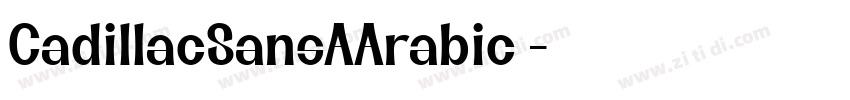 CadillacSansAArabic 字体转换